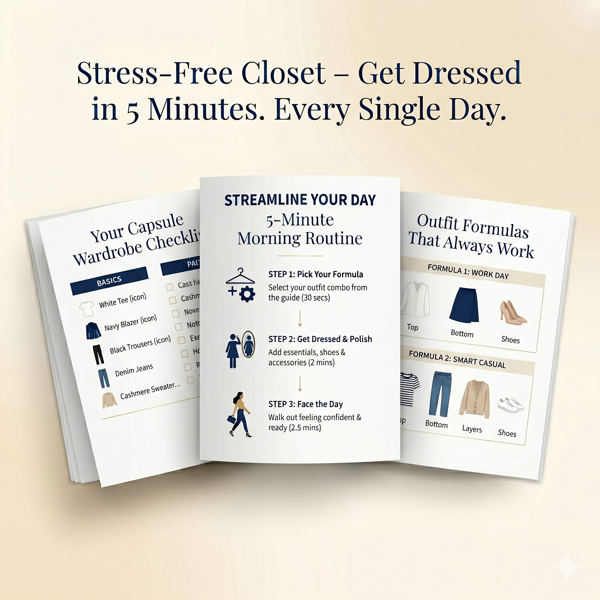 Busy Parent Wardrobe Fix – 7-Day Stress-Free Morning System + Printable Checklists